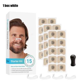 Magnetic Nose Strips,Anti-snoring Nose Clip,Nasal Breathing Dilators Starter Kits,Increase Air Intake Improve Sleeping (Color: 1 set white-15day)