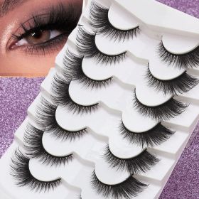 AYRMILLA 5/20Pairs 3D Mink Lashes Natural False Eyelashes Dramatic Thick Fake Eyelash Extension Faux Cils Wholesale Makeup Tools (Color: 7Pairs-MY7)