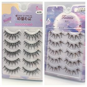 AYRMILLA 5/20Pairs 3D Mink Lashes Natural False Eyelashes Dramatic Thick Fake Eyelash Extension Faux Cils Wholesale Makeup Tools (Color: 10Pairs-ZH1)