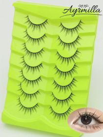 AYRMILLA 5/20Pairs 3D Mink Lashes Natural False Eyelashes Dramatic Thick Fake Eyelash Extension Faux Cils Wholesale Makeup Tools (Color: 7Pairs-LX01)