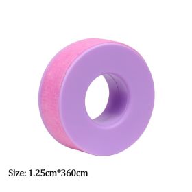 New Non-woven Silicone Gel Eyelash Tape Breathable Sensitive Resistant Microporous Eyelash Extension Color Tape Sticker Makeup (Color: Purple-A)