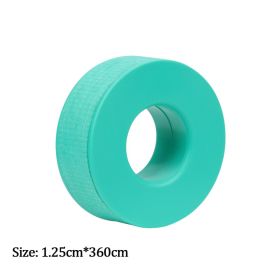 New Non-woven Silicone Gel Eyelash Tape Breathable Sensitive Resistant Microporous Eyelash Extension Color Tape Sticker Makeup (Color: Jade Green-A)