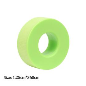 New Non-woven Silicone Gel Eyelash Tape Breathable Sensitive Resistant Microporous Eyelash Extension Color Tape Sticker Makeup (Color: Green-A)