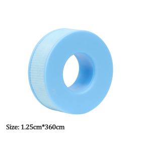 New Non-woven Silicone Gel Eyelash Tape Breathable Sensitive Resistant Microporous Eyelash Extension Color Tape Sticker Makeup (Color: Blue-A)