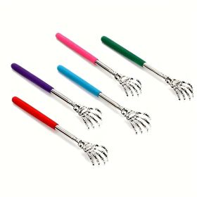 Telescopic Back Scratcher for Easy Back Massaging and Rel (Type: Massager, Color: Random Color - 5pcs)